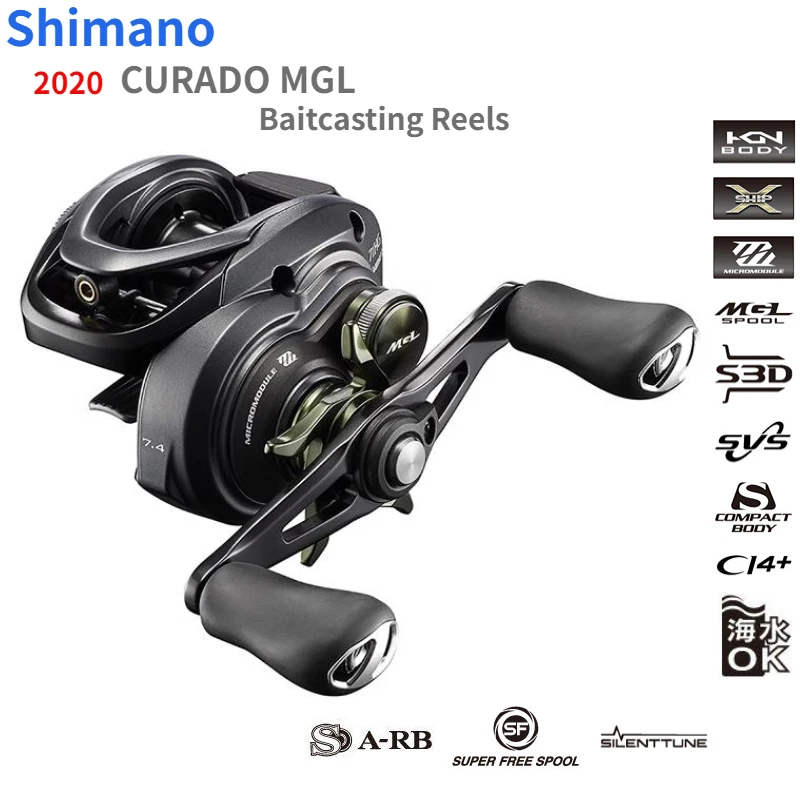 2020 SHIMANO CURADO MGL 70HG 70XG 71HG 71XG 7.4:1 8.1:1 Gear Ratio Saltwater Low Profile Magnumlite Spool Baitcast Fishing Reel