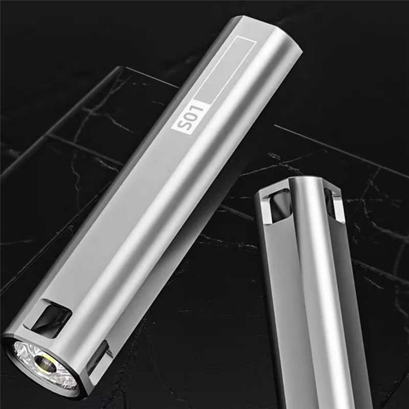 【توصيل سريع】مصباح يدوي LED مدمج، فائق السطوع، قابل لإعادة الشحن عبر USB ومقاوم للماء لركوب الخيل والتخييم