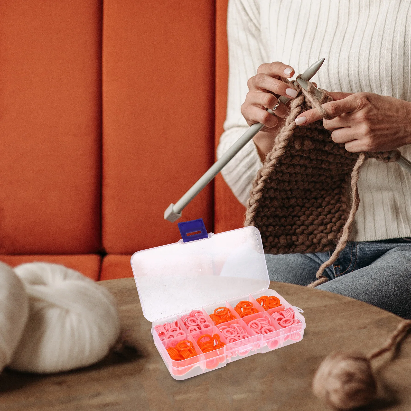 

450Pcs ABS Plastic Stitch Marker Rings Colored Knitting Crochet DIY Craft Tools Stitch Markers Crochet Markers