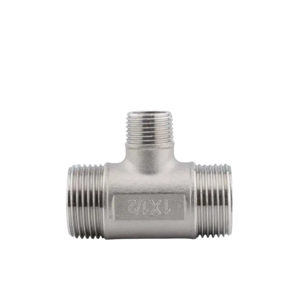 

1/4'' - 1'' BSP Male Thread 304 Stainless Steel Fitting Reducing 3 Ways Tee Type Water Pipe SS304 Joint Connector