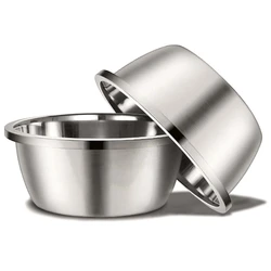 Stainless Steel Dog Bowls Heavy Duty Metal  and Water Dishes Multi Sizes