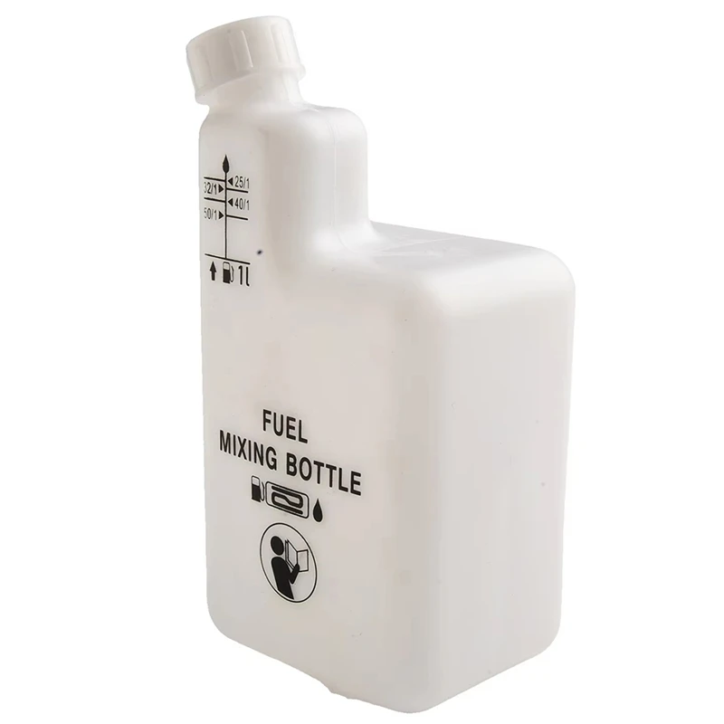 AT51-Fuel Oil Mixing Bottle For 2 Stroke Engines, 1L, 4 Ratios 32:1/50:1/40:1/25:1, Reusable