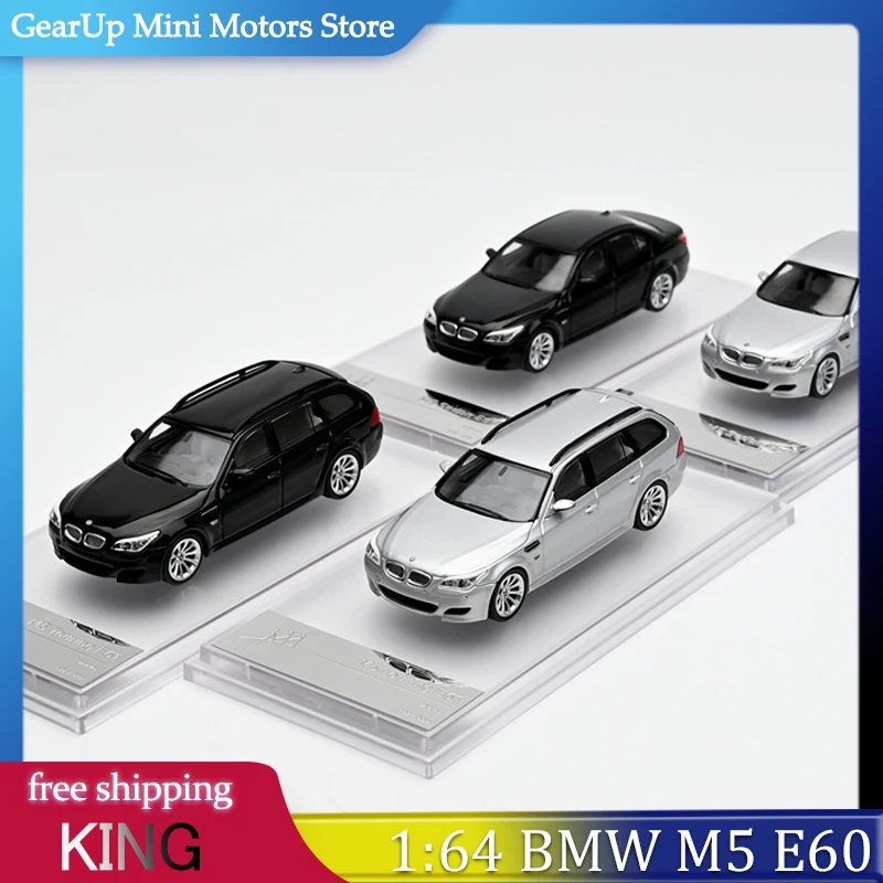 

KING 1:64 BMW M5 E60 Alloy Diecast Model - Touring Wagon & Sedan Versions, Premium Collectible Display for BMW Enthusiasts Toy