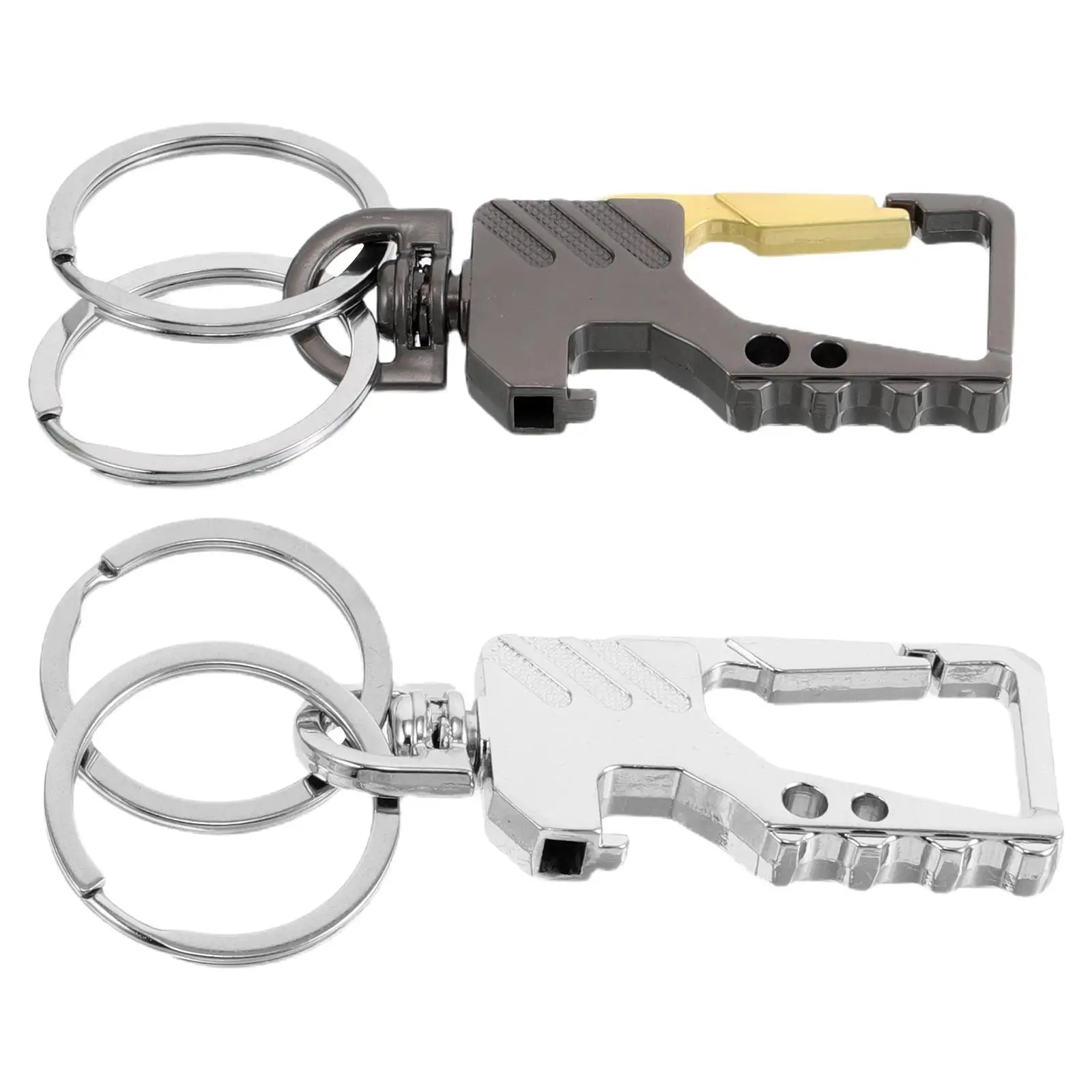 

2 Pcs Multifunctional Keychain Bottle Opener Cute Key Holder for Men Women Beer Cool Accessories Travel Keychains