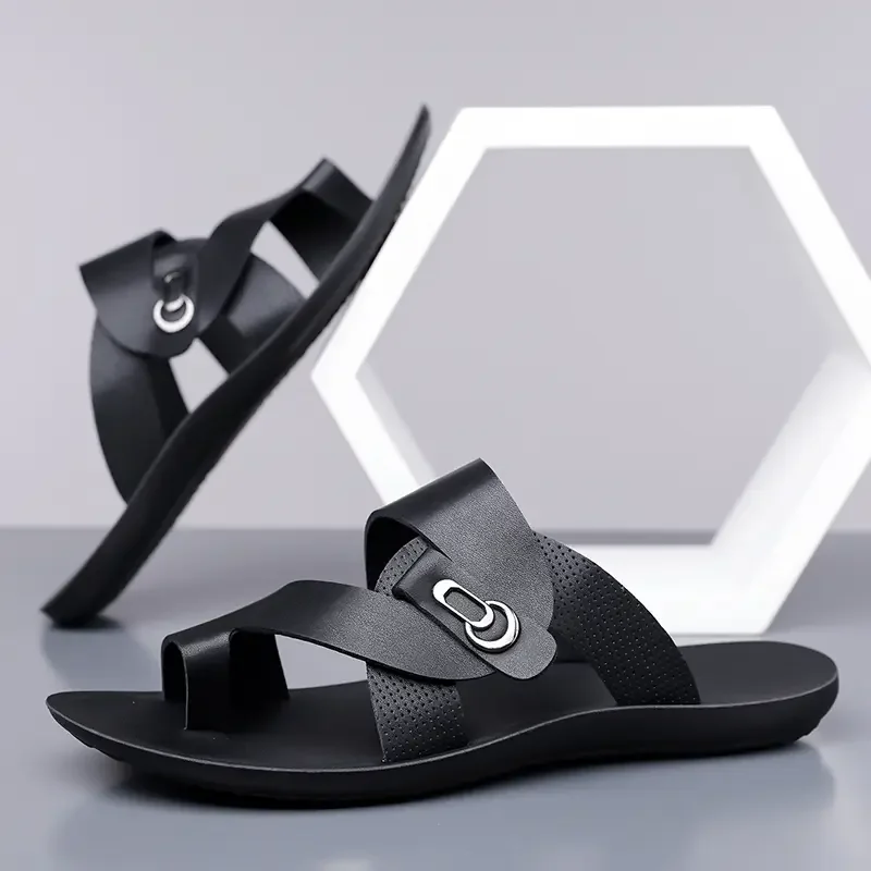 Summer Men Sandals Open Toe Flat Mens Casual Shoes Outdoor Walking Sandals for Men Beach Shoes Sandalias Hombre Men Slippers