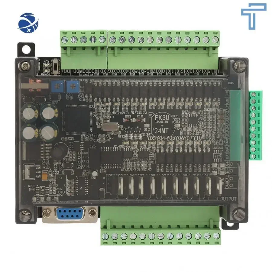 FX3U-24MR FX3U-24MT PLC industrial control board 14 input 10 output 6AD 2DA with 485 communication and RTC