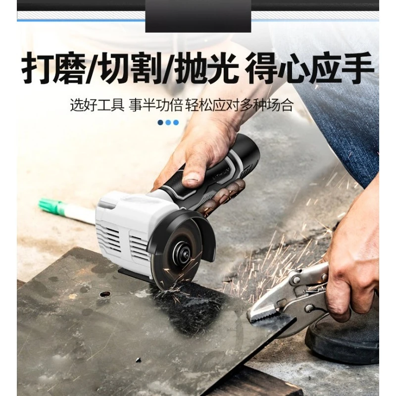 Portable 12V Cordless Mini Angle Grinder Lithium Powered Cutting Polishing For Metal Woodworking Rust Removal