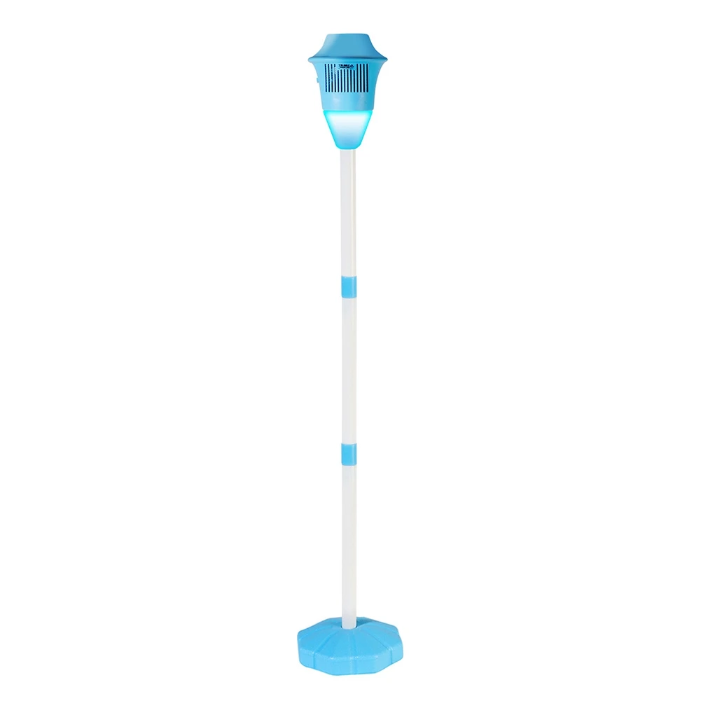 ABST Automatic Bubble Machine Vertical Streetlight Bubble Maker with Sound Light for Birthday Wedding Christmas Party Blue