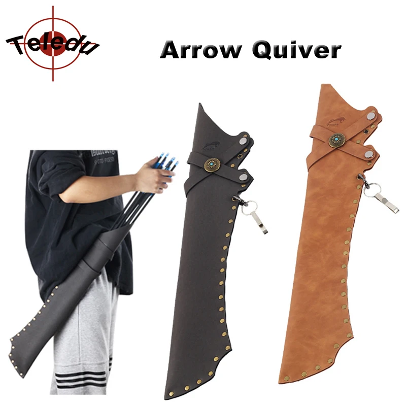 Arrow Quiver 성인 사냥을위한 소형 엉덩이 화살표 가방 양궁 연습 양궁 떨림 가방에는 12 개의 화살이 있습니다