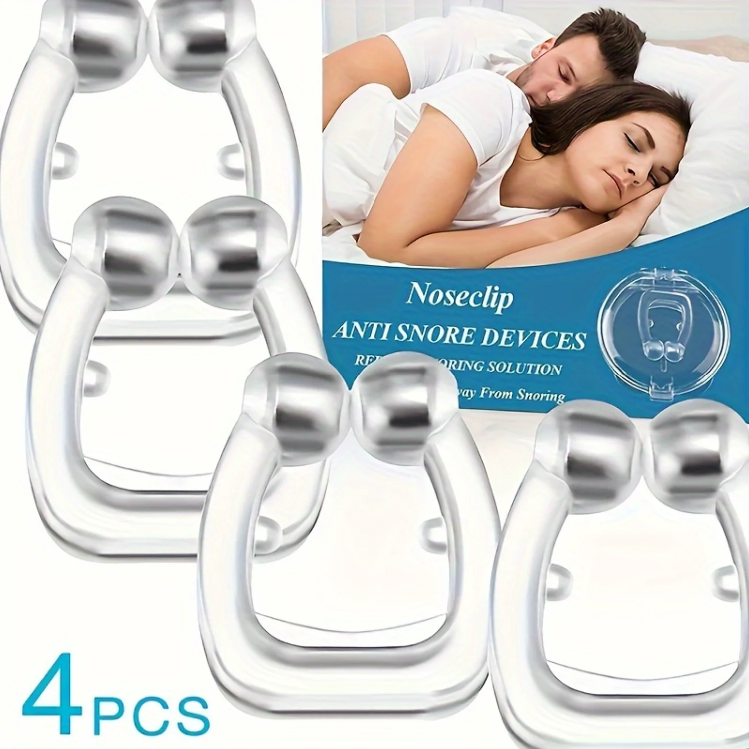 4pcs Snoring Prevention And Anti Snoring Device For Men And Women,  Treatment For Snoring, Sleeping, Anti Snoring Device, Breath