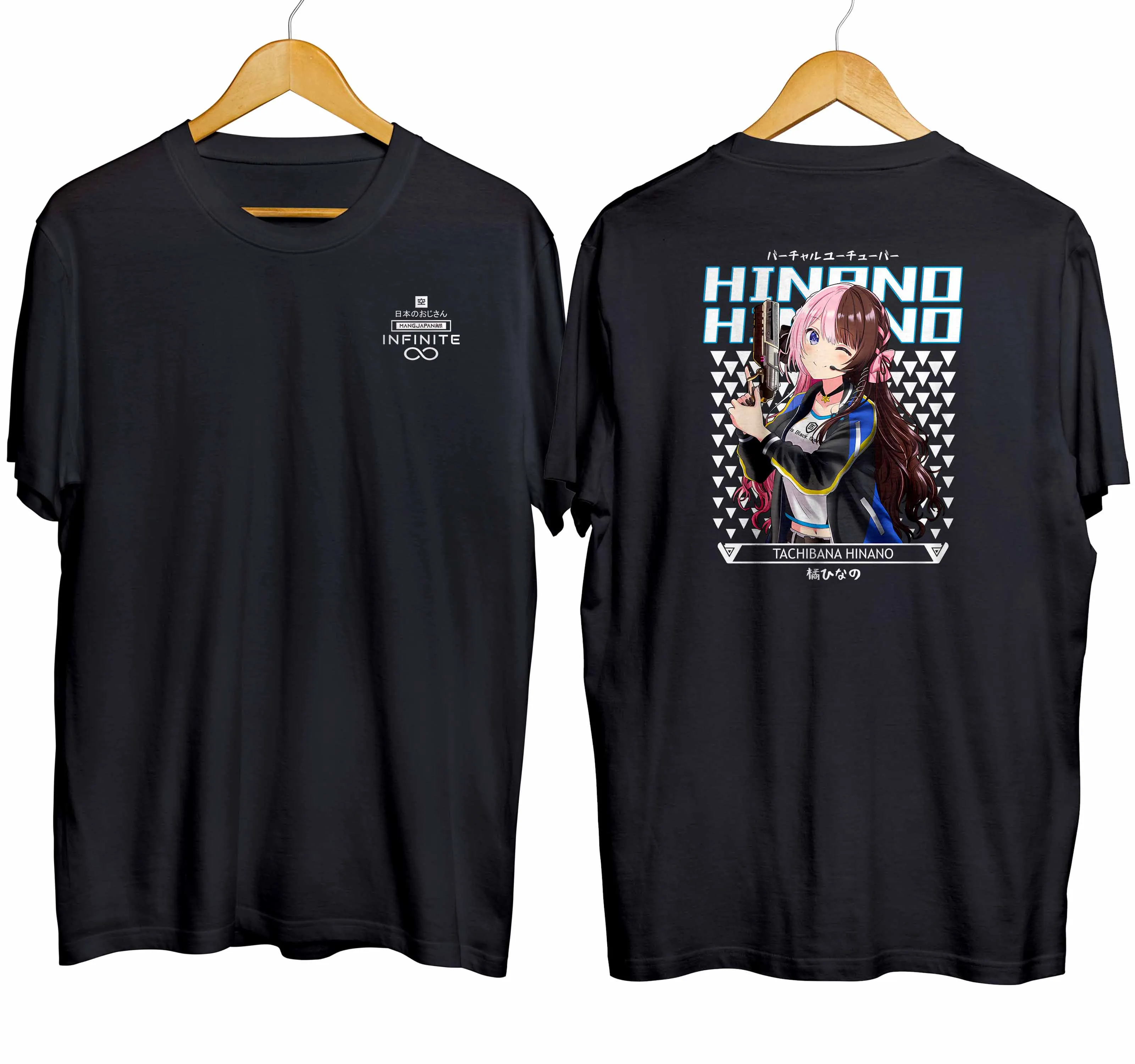 T-shirt distroanime vtuber TACHIBANA HINANO - VSPOT 100% combed 30s