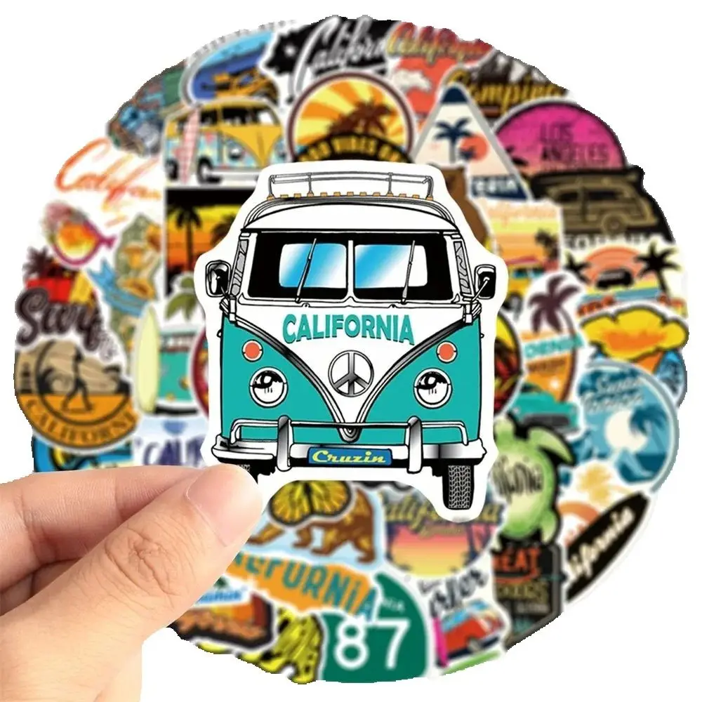 50PCS Pegatinas de Graffiti con Patrones de Animales de California para Viajes, para Equipaje, Laptop, iPad, Regalo, Patineta