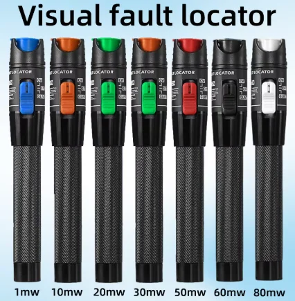 Visual fault locator 1/10/20/30/50/60/80MW FTTH Optical Fiber Tester SC/FC/ST 2.5mm Interface VFL （1PCS）