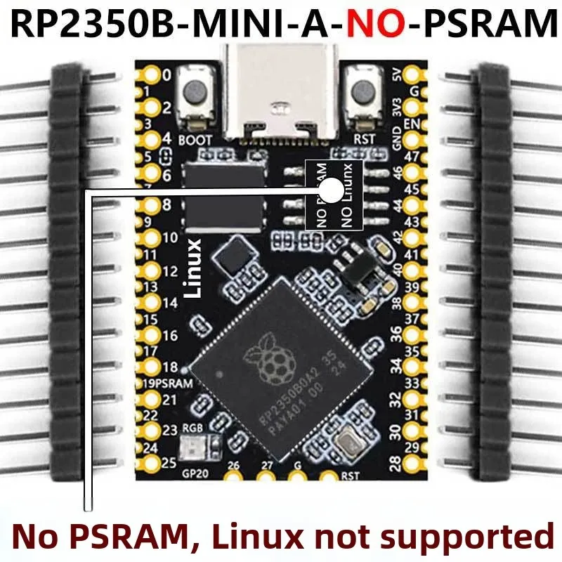 Compact For Raspberry Pi Pic o2 Mini Development Board with Dual Core Processor and Broad Peripheral Compatibility