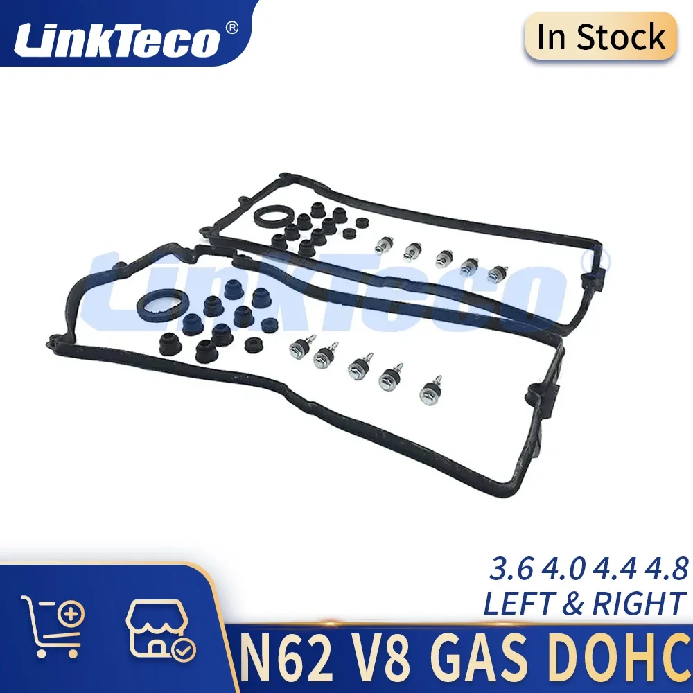 

Engine Parts Valve Cover Gasket Set Kit 3.6 4.0 4.4 4.8 L V8 GAS N62 For BMW 550i 650i 750i X5 Alpina B5 B6 B7 MORGAN WIESMANN