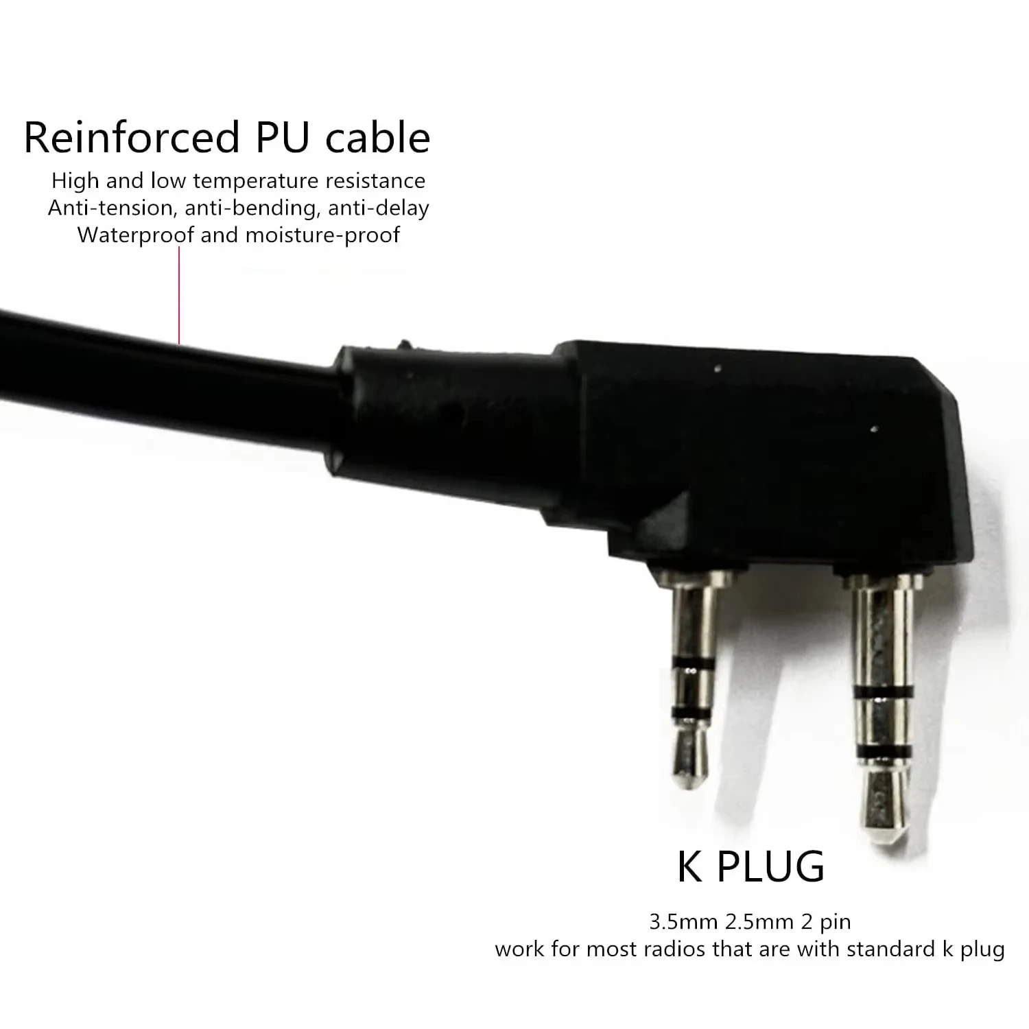 محول EARMOR M52 التكتيكي PTT، لسماعات الرأس Airsoft للصيد والرماية وإلغاء الضوضاء وسماعات الرأس PTT/KENWOOD