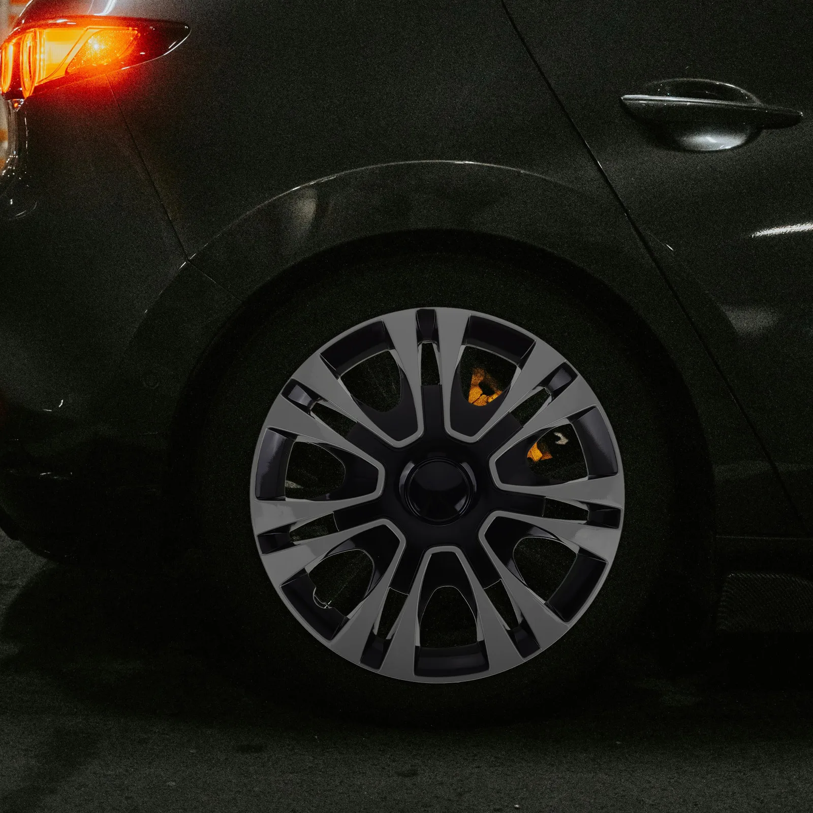 

1pcs 13 Inch Tire Cap Decorative Cover Black Wheel Hub Caps Durable Universal Fit For Car Truck Trailer Auto Accessories Rim