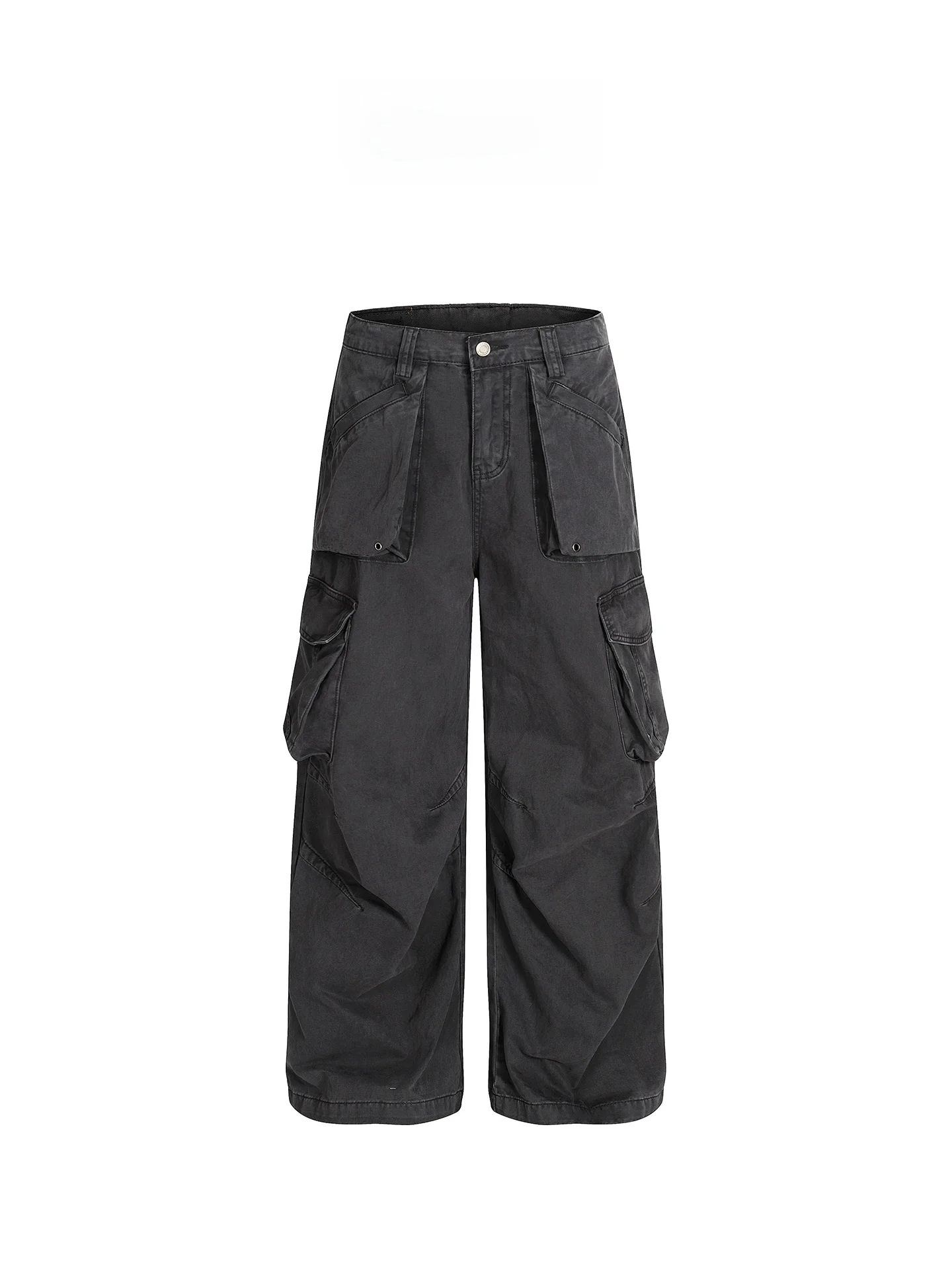 

Free Center American Retro Work Pants Loose Slimming Casual Versatile Wide Leg Knife Long Pants Men Women Street Sle Cotton