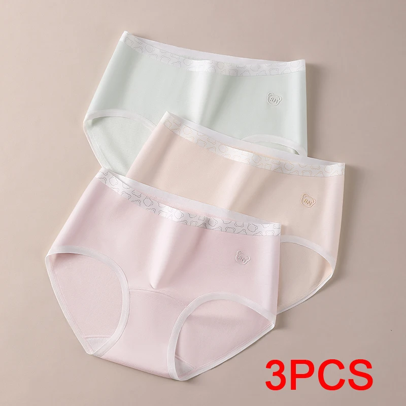 3Pcs Women's Panties Set Fashion Underwear Lady Plus Size Panties Lingerie Sexy Briefs Triangular Underpants Seamless Intimates