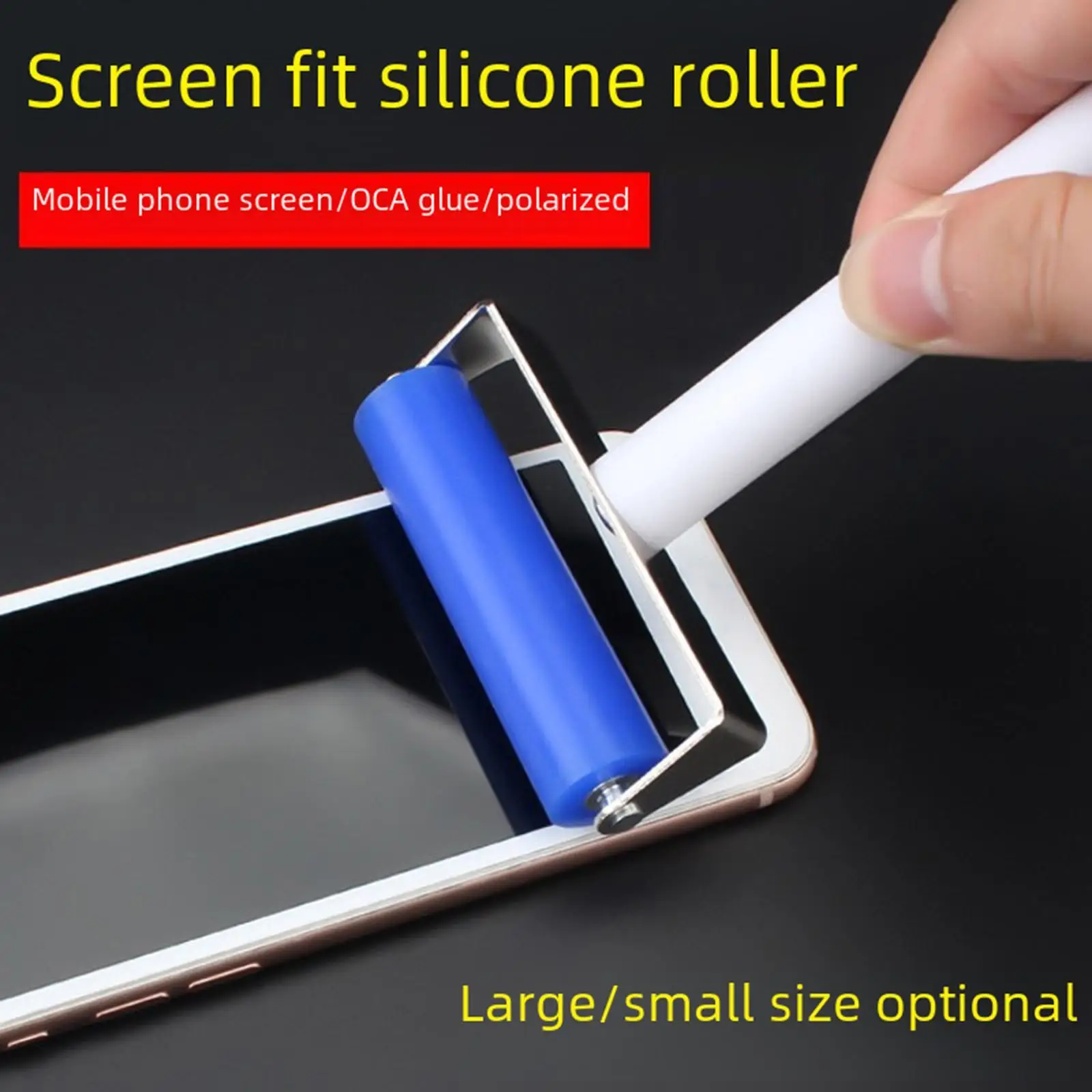 Rol Penghilang Debu Ponsel Manual Tahan Karat Pembersih Layar Anti-gesekan Profesional Rol Pelindung Layar Rol Lengket