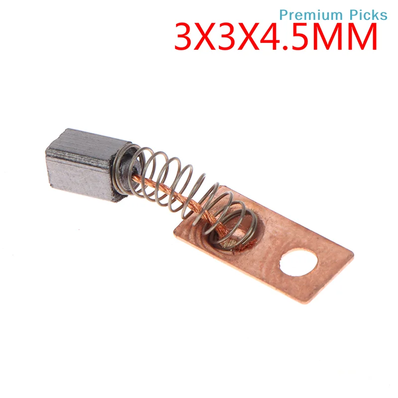portable10pcs Electric Motor Carbon 3X3X4.5MM Brushes Replace Dental Grinding Machine Micromotor Handpiece