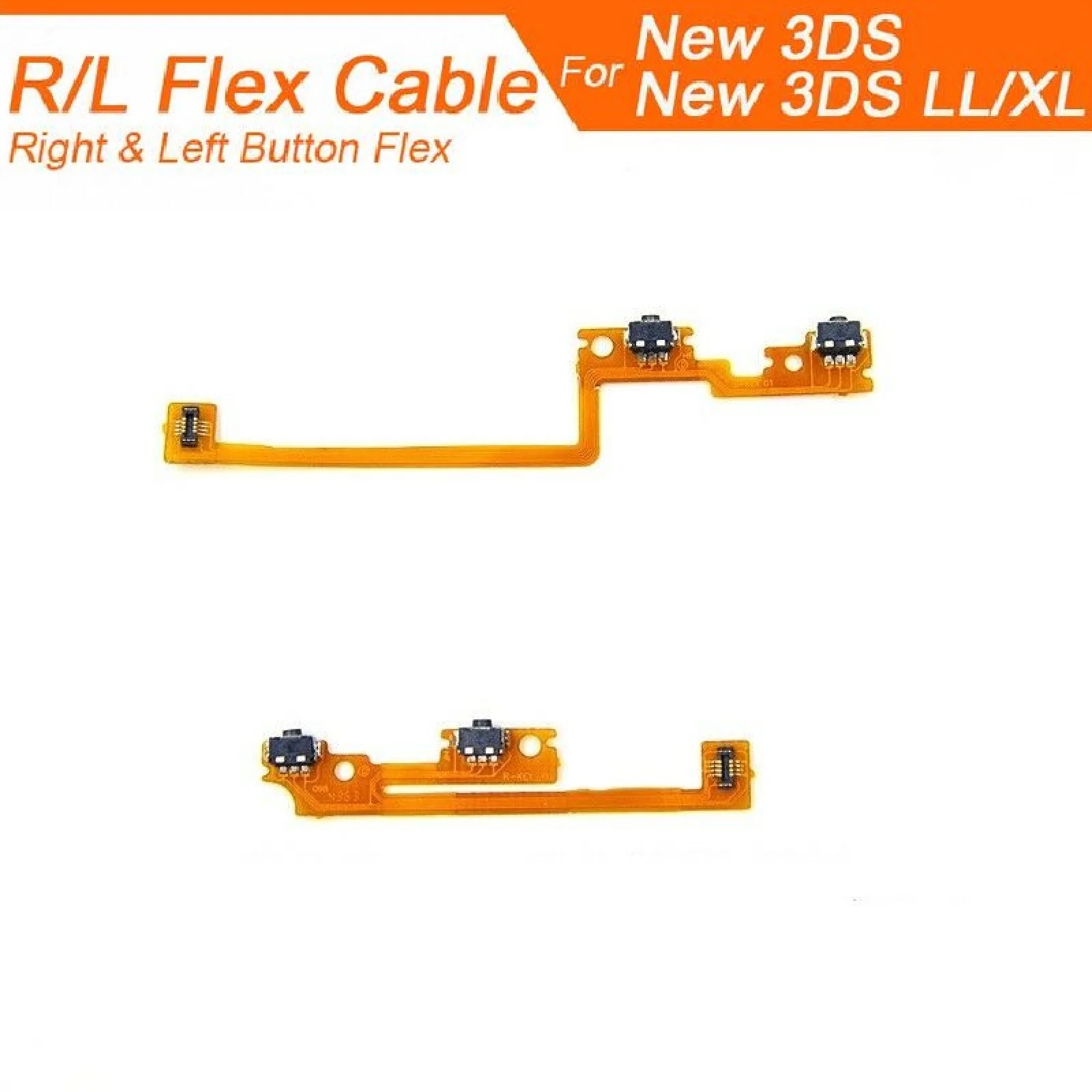 1Pair L R ZR ZL Button Ribbon Flex Cable Replacement For Nintendo 3DS New 3DS XL/LL Console L R ZR ZL Button Game Accessories