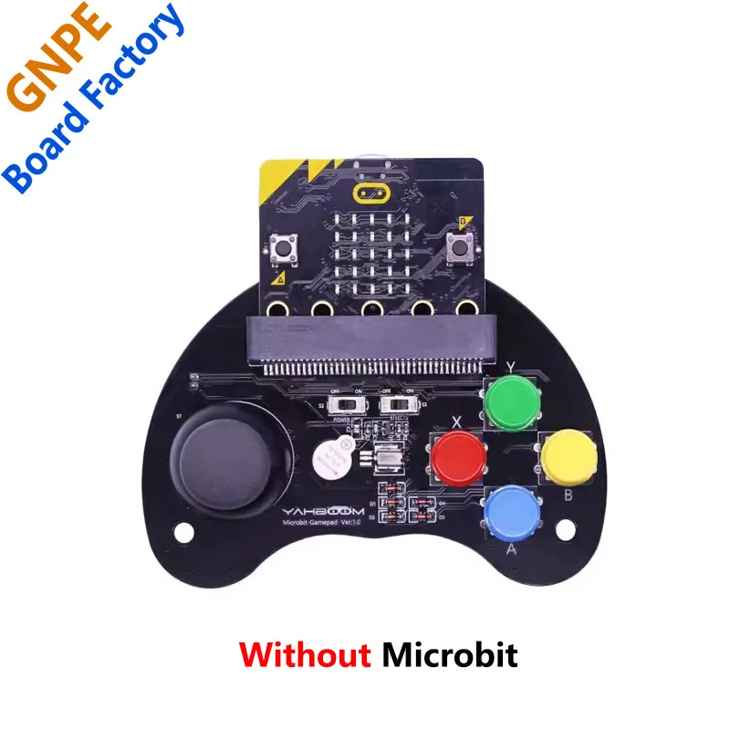 Kit de placa de expansión de botón de joystick Microbit, control remoto inalámbrico programable, gamepad