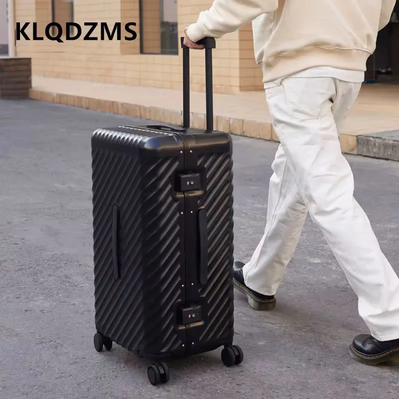 KLQDZMS-Equipaje de gran capacidad para hombre y mujer, Maleta de viaje con contraseña, 20 pulgadas, 24 \