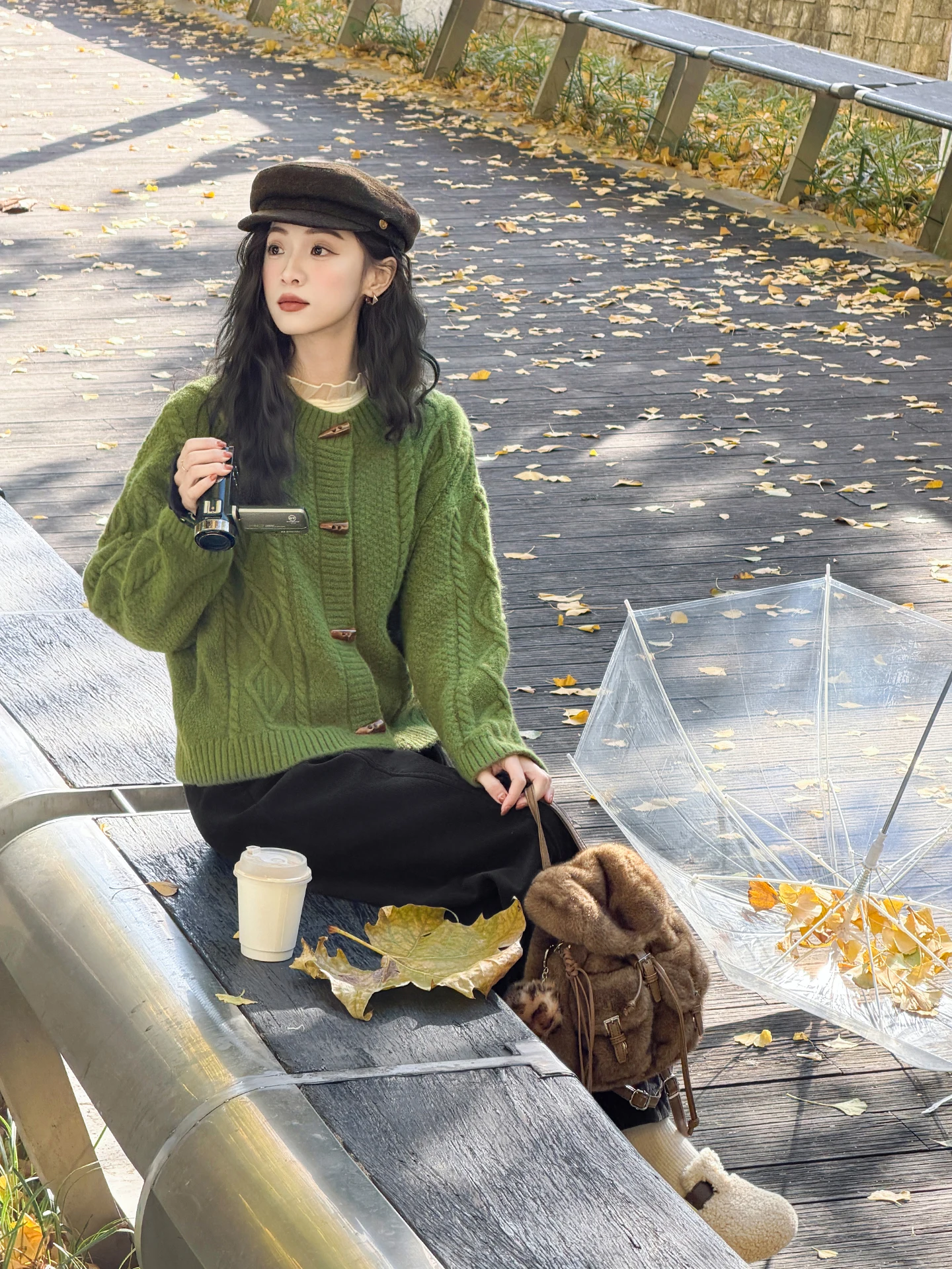 

Свободный вязаный свитер-кардиган с круглым вырезом и пуговицами для повседневной носки, для поездок на работу и дома, зимняя мода