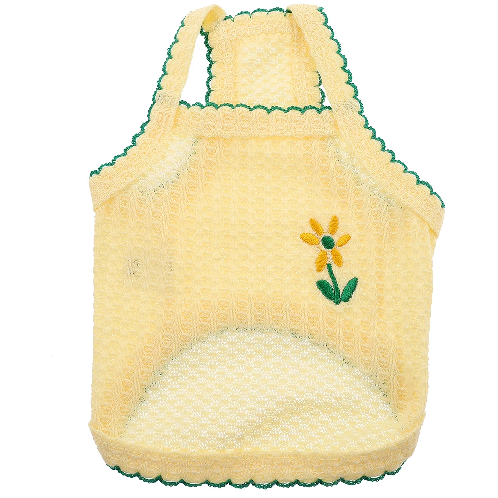 

Adorable Lightweight Dog Summer Breathable Puppy Clothes Embroidery Vest Comfortable Pet Costume For Party Outdoor Wear L Size