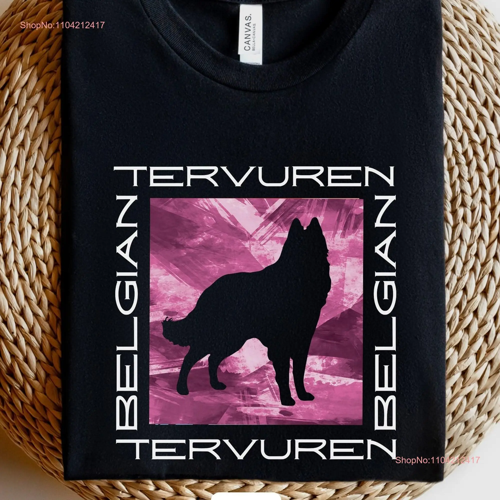 Belgian Tervuren T Shirt Terv Lover Shepherd Top Dog Chien de Berger Belge Trendy Mom long or short sleeves