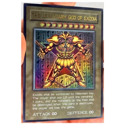 Yu gi oh sr exódia o mesmo brinquedo em inglês, proibido jogo colecionável diy, hobby, cartas de anime