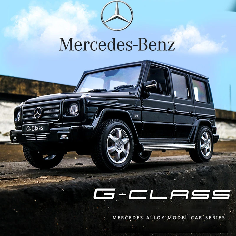 WELLY 1:24 Mercedes-Benz G-Class SUV Alloy Car Model Diecast Metal Toy Off-Road Vehicle Car Model Simulation Collection Kid Gift