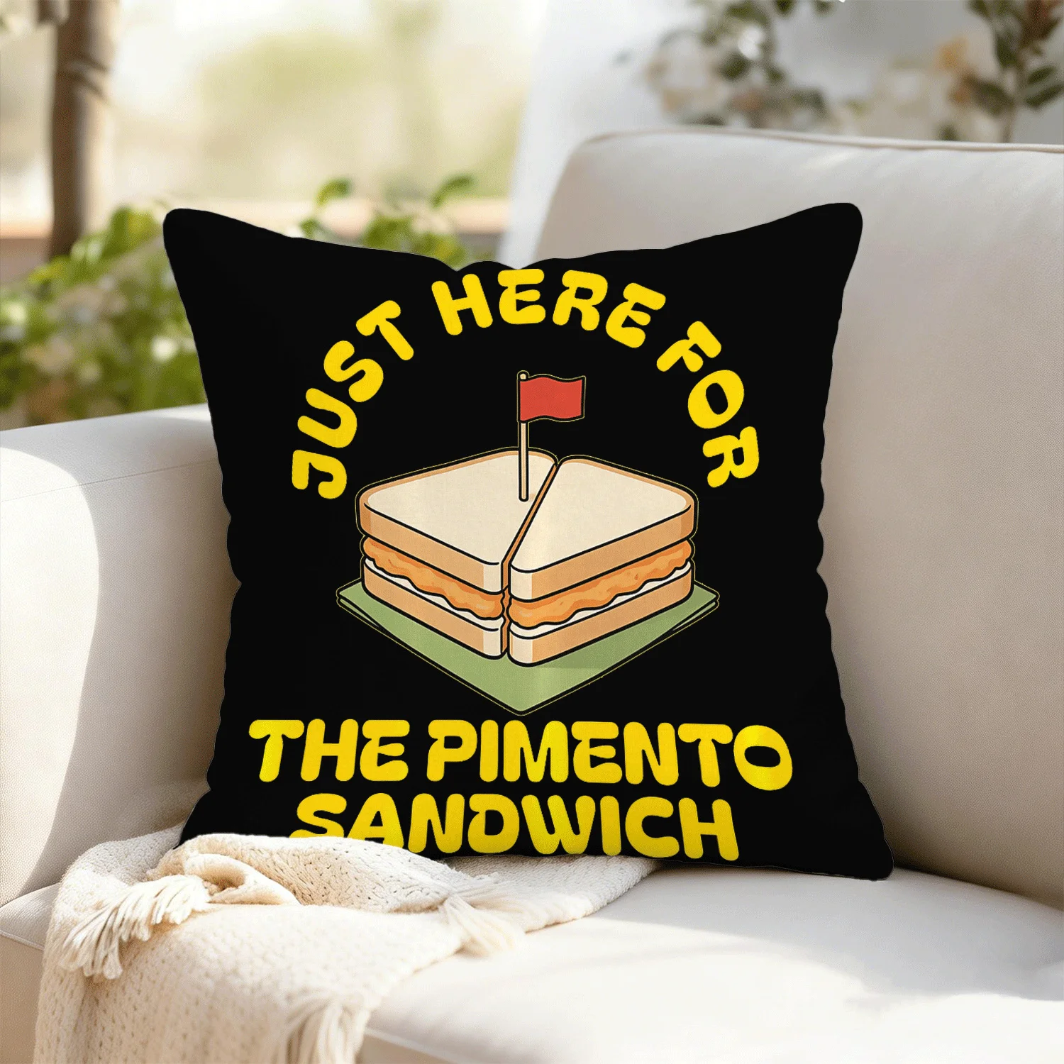 Food Snacks Quotes - Just Here For The Pimento Sandwich