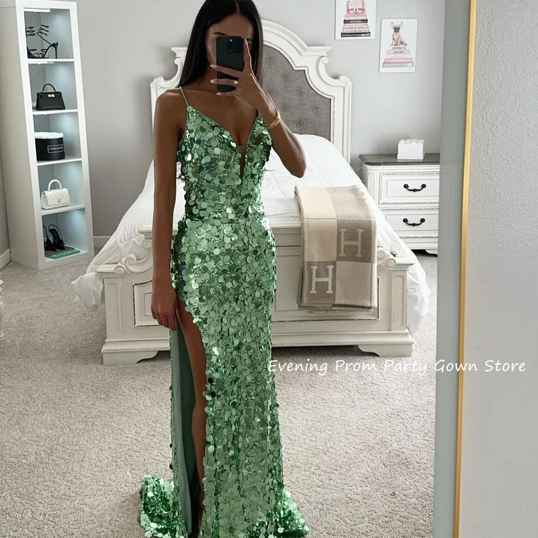 

Chic Evening Dresses with Slit Formal Prom Party Dress 2024 vestidos de fiestas elegantes mujer فساتين للمناسبات الرسمية