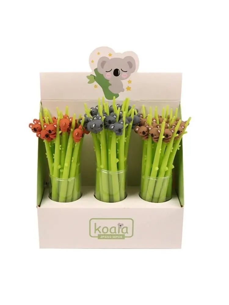 

3pcs Cartoon Black Gel Pen Blue Liquid Gel Pen Sets for Student Children Kid