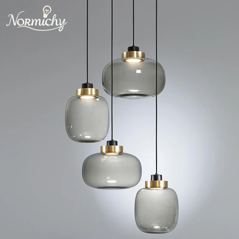 

Nordic LED Pendant Light Designer Glass Bedroom Bedside Hanging Lamps Minimalist Dining Room Bar Study Room Lighting Home Decor