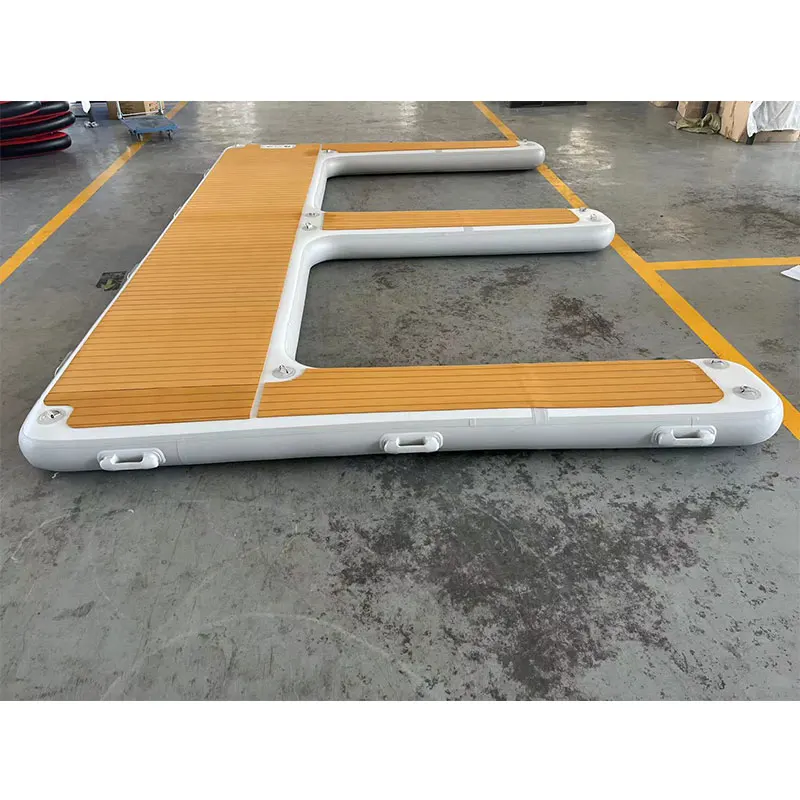 

Water Floating Raft Platform Inflatable Yacht Dock E Shape Jet Ski Dock Boat