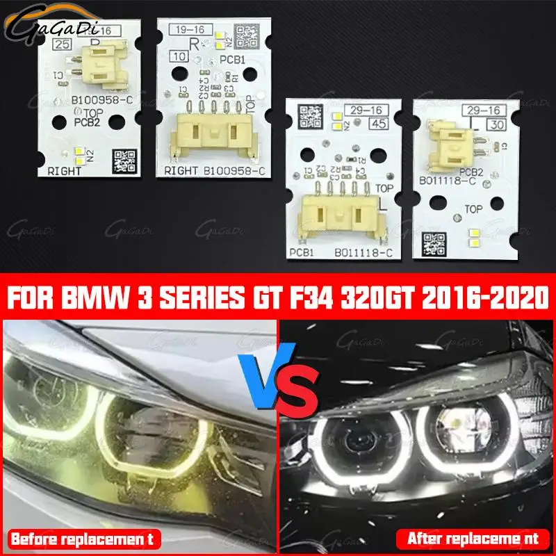 

White Light Daytime Running Light Chip Board Low Version For BMW 3 Series GT F34 2016-2020