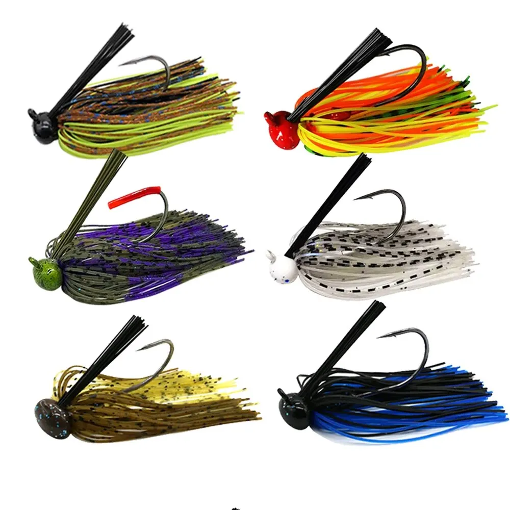 Mycena 12G/16G 축구 지그 스피너 미끼 Weedless Jig Chatter 미끼 낚시 루어 Chatterbait Wobbler For Bass Fishing Tackle