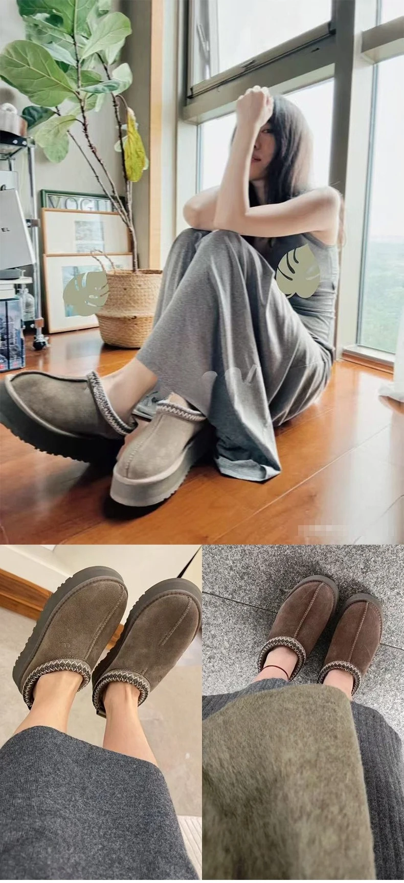 Damen Plüsch-Kurzstiefel, Bequeme Dicksohlige Warme Wildlederstiefel, Chelsea, Übergröße, Neue Winterkollektion 2026 – Detail 5