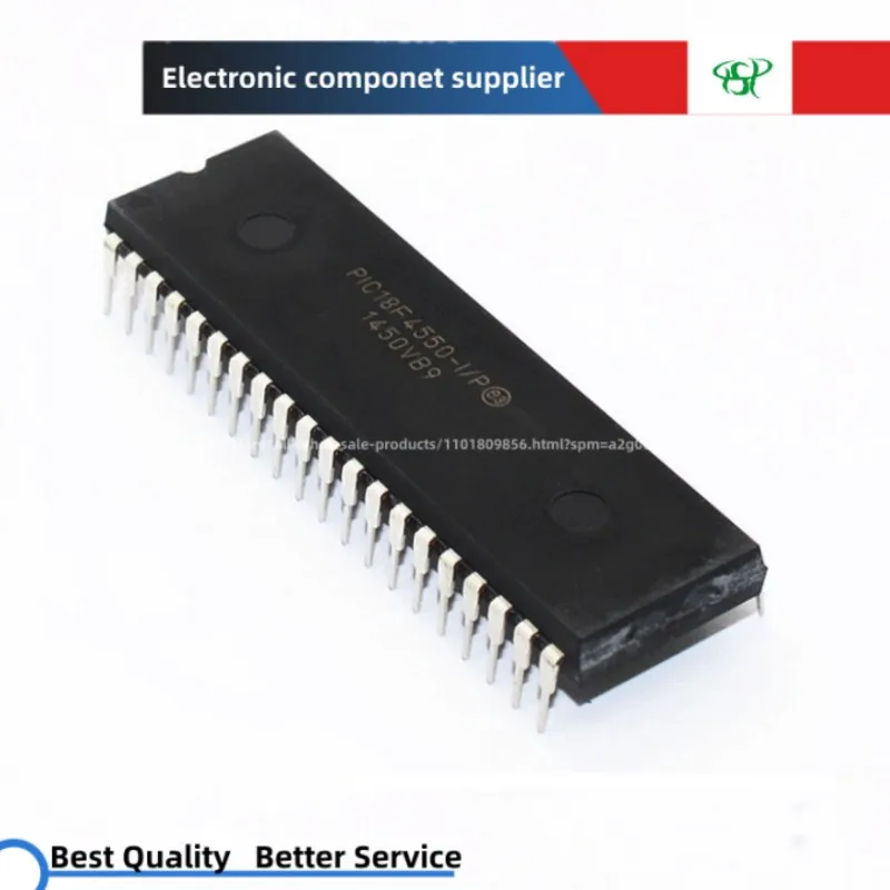 

1PCS~10PCS DIP PIC18F4550-I/P PIC18F4550-IP PIC18F4550-1-P DIP-40 Microcontroller 8BIT single chip microcomputer