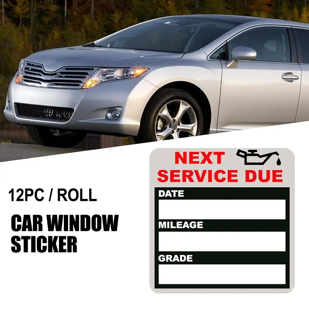 

Clear Next Service Due Labels For Car Auto Vehicle WindowOil Change Stickers Static Cling 2x2 Inches Reminder Sticker For W Y9R8