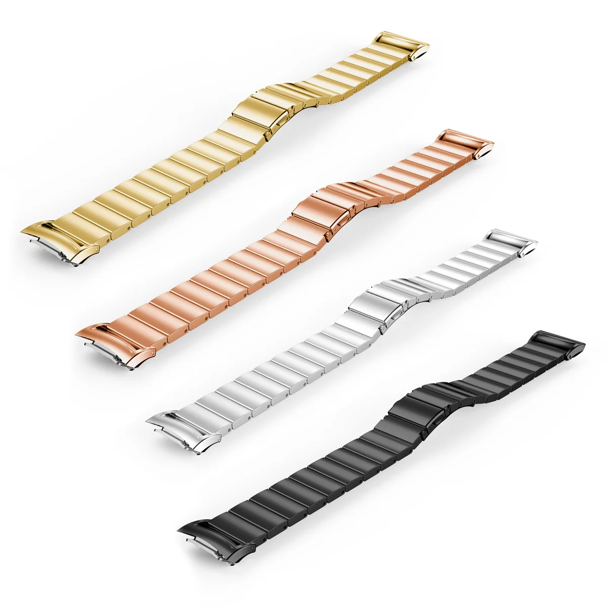 2 stuks duurzaam roestvrij staal 2 bandconnector nauwkeurige sneden veilige pasvorm voor lederen siliconen banden bandaccessoire