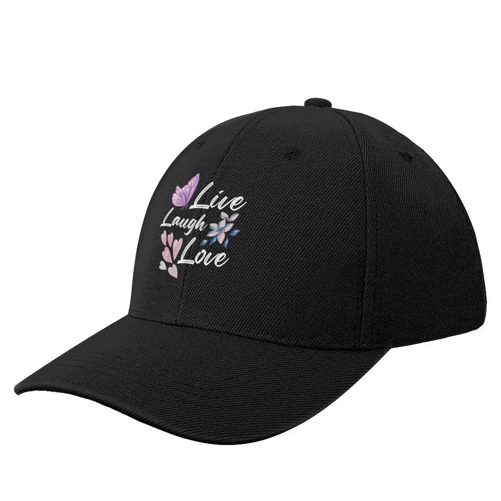 

Live Laugh Love chic Baseball Cap men's big size hat Golf Wear Visor Beach Women's Beach Men's