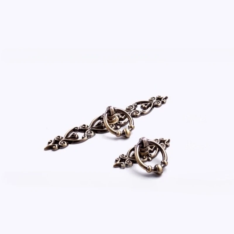 

New Chinese style antique bronze cabinet door handle furniture hardware single hole wardrobe cabinet wine cabinet drawer handle