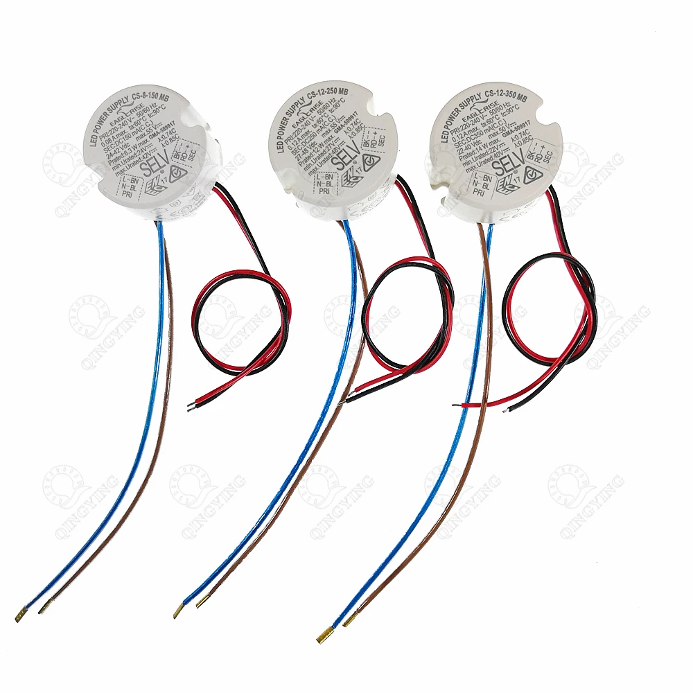 1pcs Eaglerise No Flicker LED Power Supply 6W-42W 150mA 350mA 600mA 700mA 800mA 900mA 1000mA AC220-240V High PF Round LED Driver