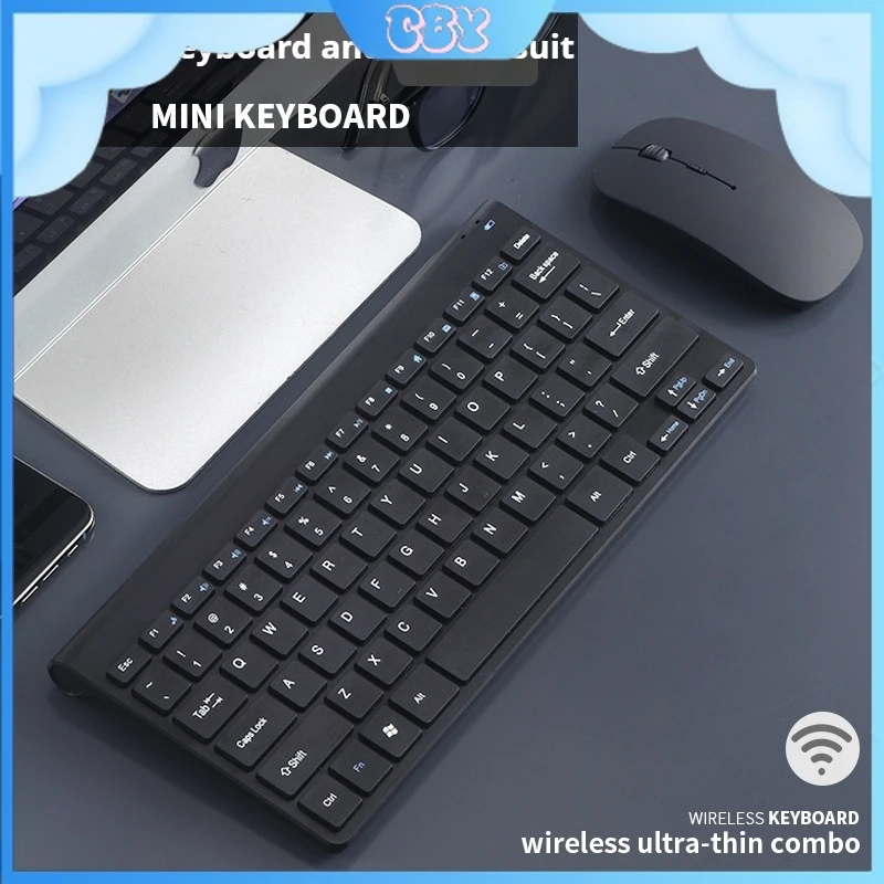 New Wireless Keyboard And Mouse Set Laptop With External Chocolate Buttons Noise Reduction Switch Slim Body For Easy Carrying