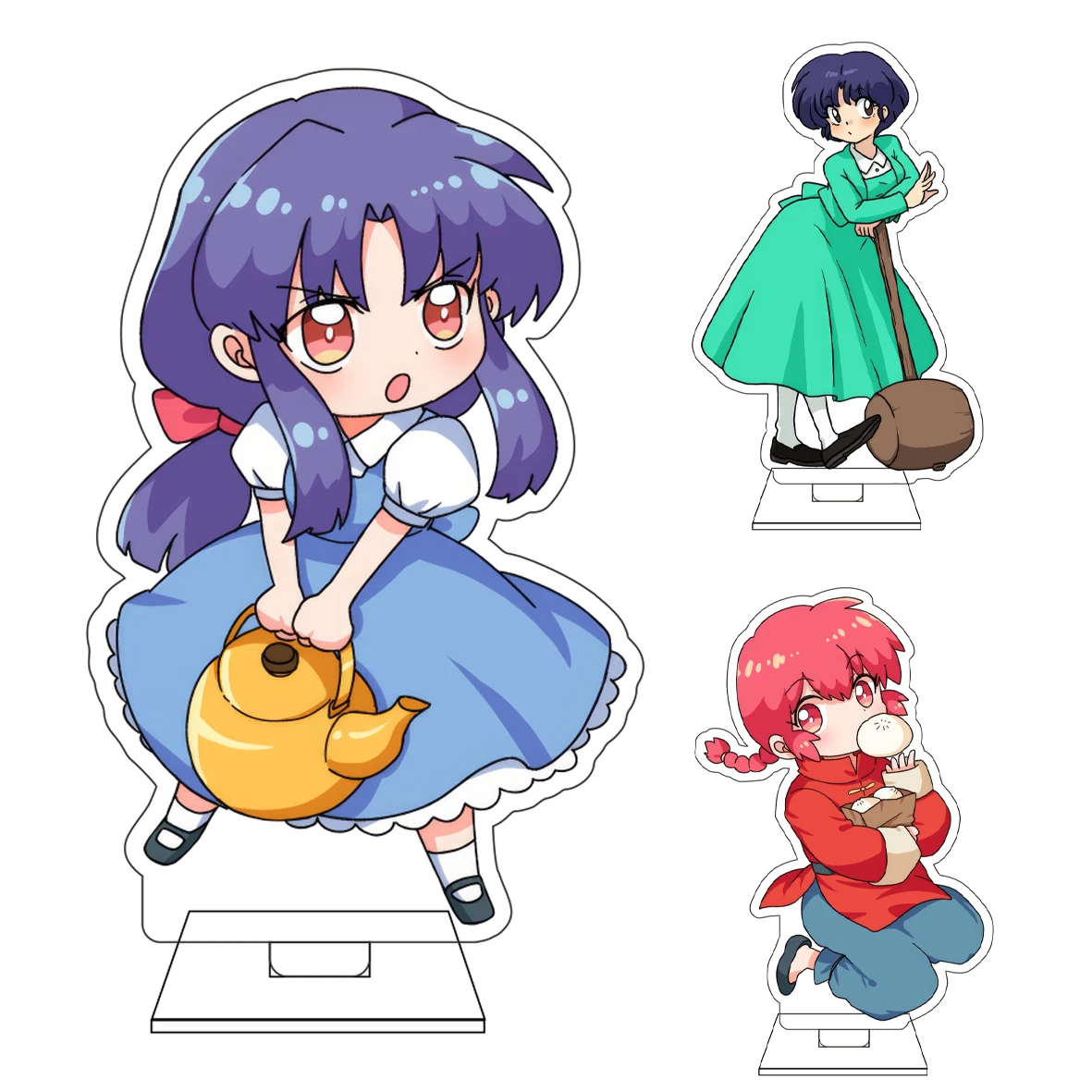 10CM Anime ‌ Ranma ½ Cosplay Niedliche Acryl-Figur Standplatte KasumiTendo Ranma Ornamente Geschenke