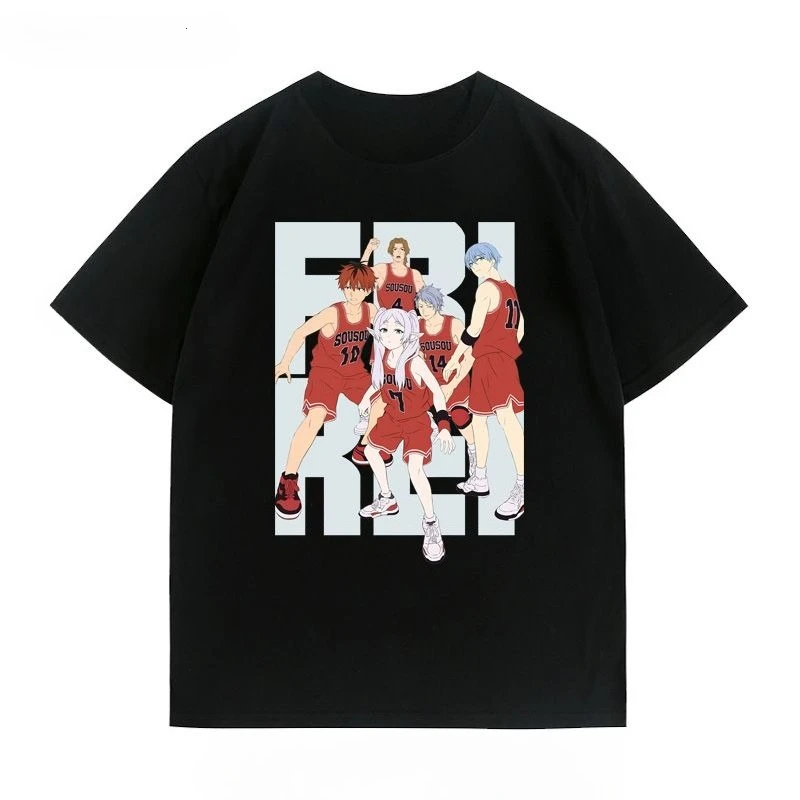 

2025 Fashion New Hot SLAM DUNK Linkage Animation Two-dimensional Element Peripheral Short-sleeved Cotton T-shirt Summer Top